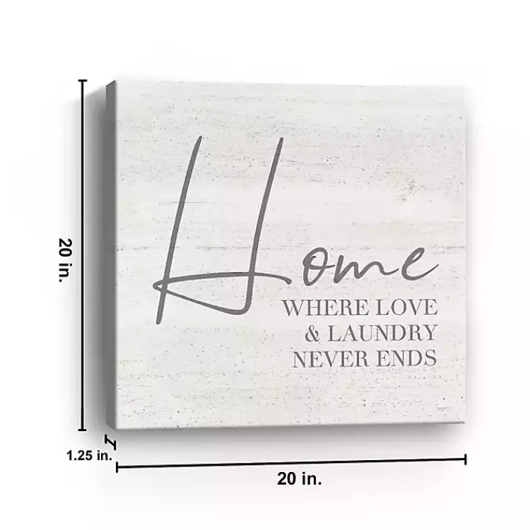 Wall Quotes & Signs-Kirklands Home Home Love and Laundry Canvas Art Print