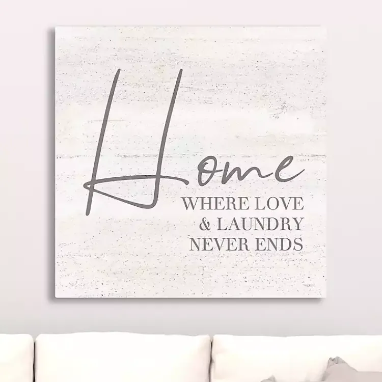 Wall Quotes & Signs-Kirklands Home Home Love and Laundry Canvas Art Print