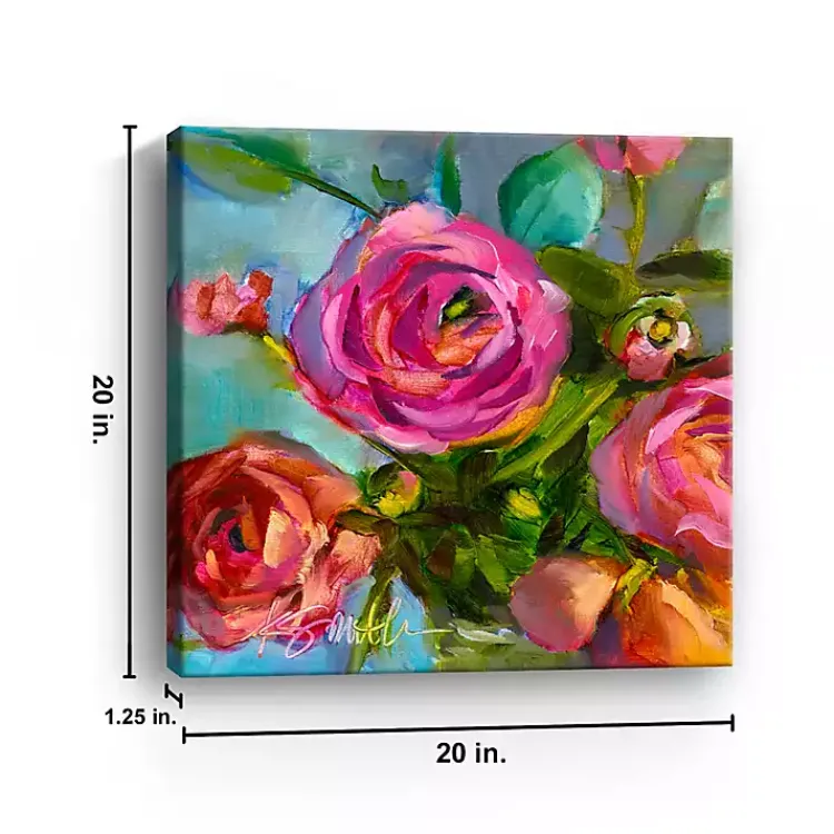 Canvas Art-Kirklands Home Roses Still Life III Canvas Art Print