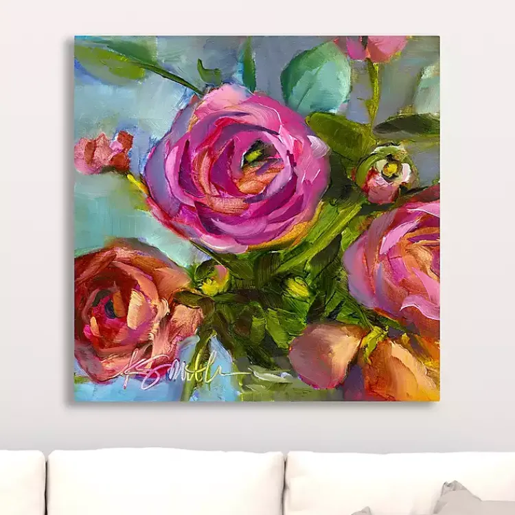 Canvas Art-Kirklands Home Roses Still Life III Canvas Art Print