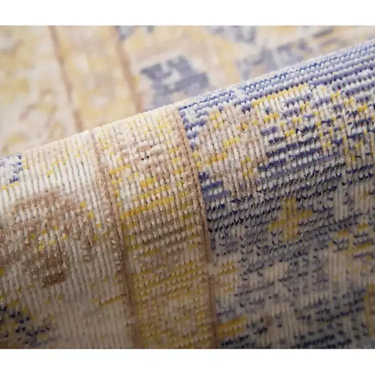 Area Rugs-Kirklands Home Cerulean Vintage Border Area Rug, 5x7 Blue