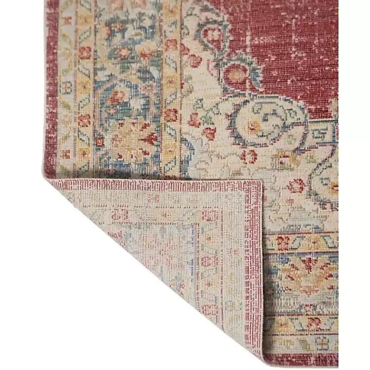 Area Rugs-Kirklands Home Vintage Medallion Area Rug, 2x3 Red