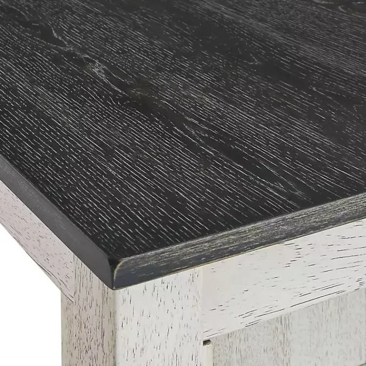 Kitchen Islands & Bar Carts-Kirklands Home White Wood Linen 3-pc. USB Island and Stool Set