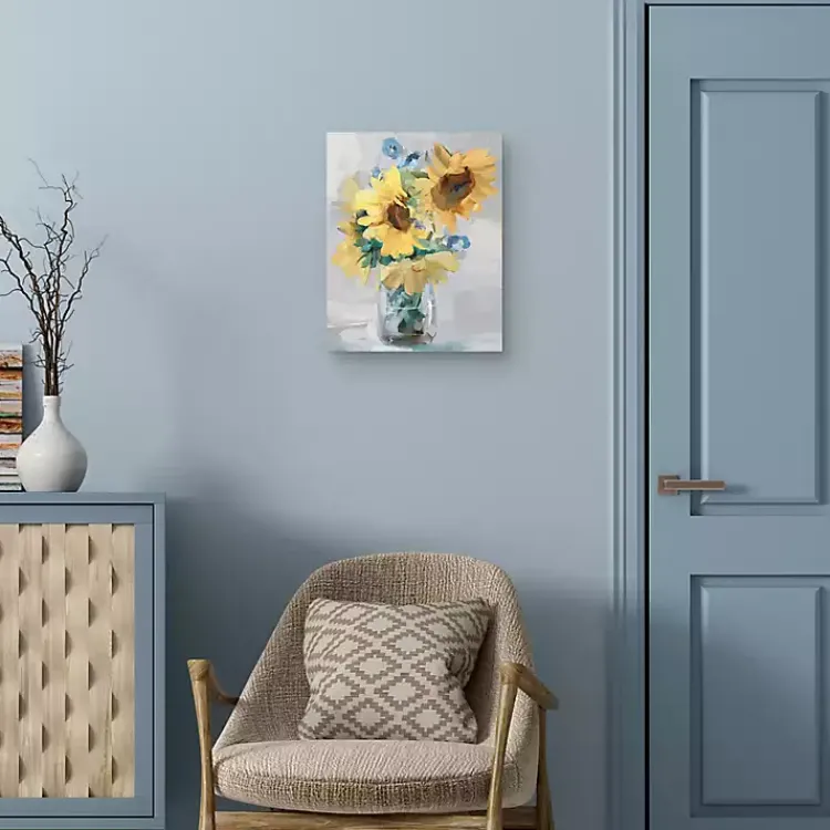 Canvas Art-Kirklands Home Petite Fleurs Sunflower II Canvas Art Print, 16x20