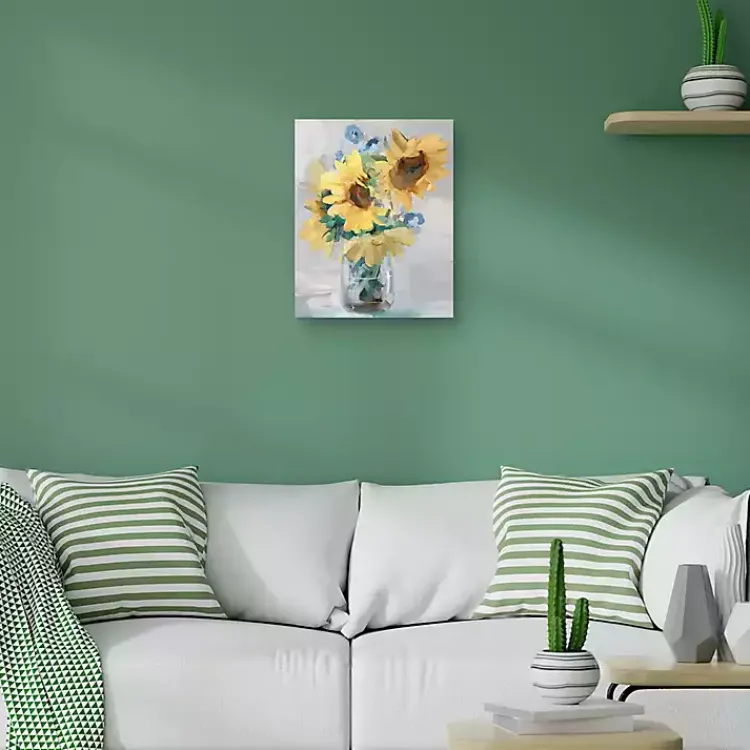 Canvas Art-Kirklands Home Petite Fleurs Sunflower II Canvas Art Print, 16x20