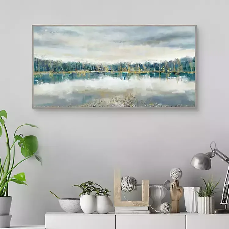 Canvas Art-Kirklands Home Lakeside Luxe Framed Canvas Art Print