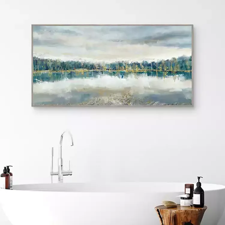 Canvas Art-Kirklands Home Lakeside Luxe Framed Canvas Art Print