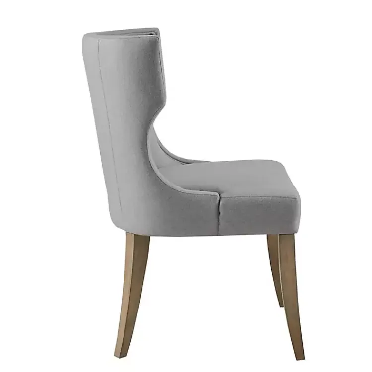 Dining Chairs-Kirklands Home Light Wingback Dining Chair Gray