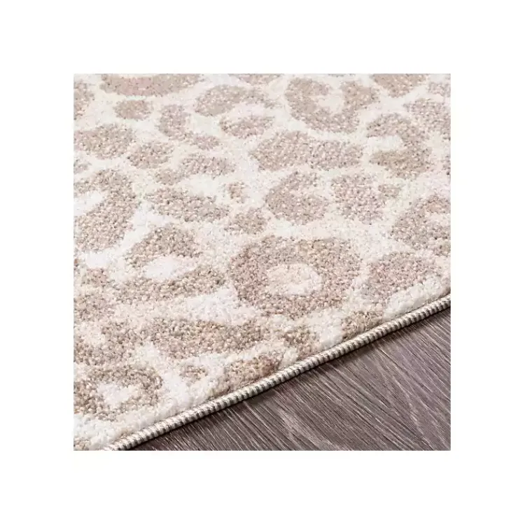 Area Rugs-Kirklands Home Toasted Brown Cheetah Print Area Rug, 5x7