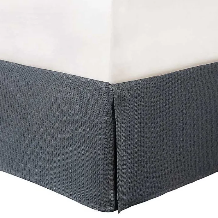 Comforters-Kirklands Home Gray Buffalo Herringbone Queen 7-pc. Comforter Set