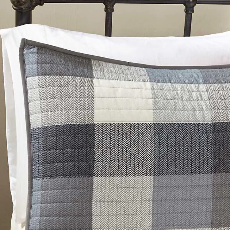 Bedspreads & Coverlets-Kirklands Home Plaid Reversible 6-pc. Full/Queen Coverlet Set