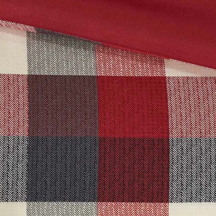 Comforters-Kirklands Home Red Buffalo Check King 7-pc. Comforter Set