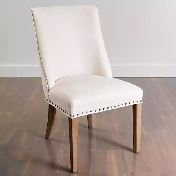 Dining Chairs-Kirklands Home Julia Cream Upholstered Dining Chair Ivory