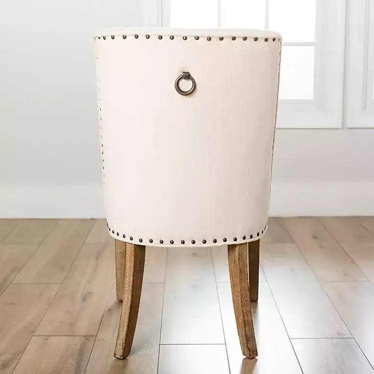 Dining Chairs-Kirklands Home Julia Cream Upholstered Dining Chair Ivory