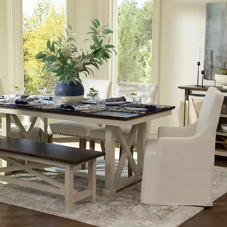 Dining Chairs-Kirklands Home Julia Cream Upholstered Dining Chair Ivory