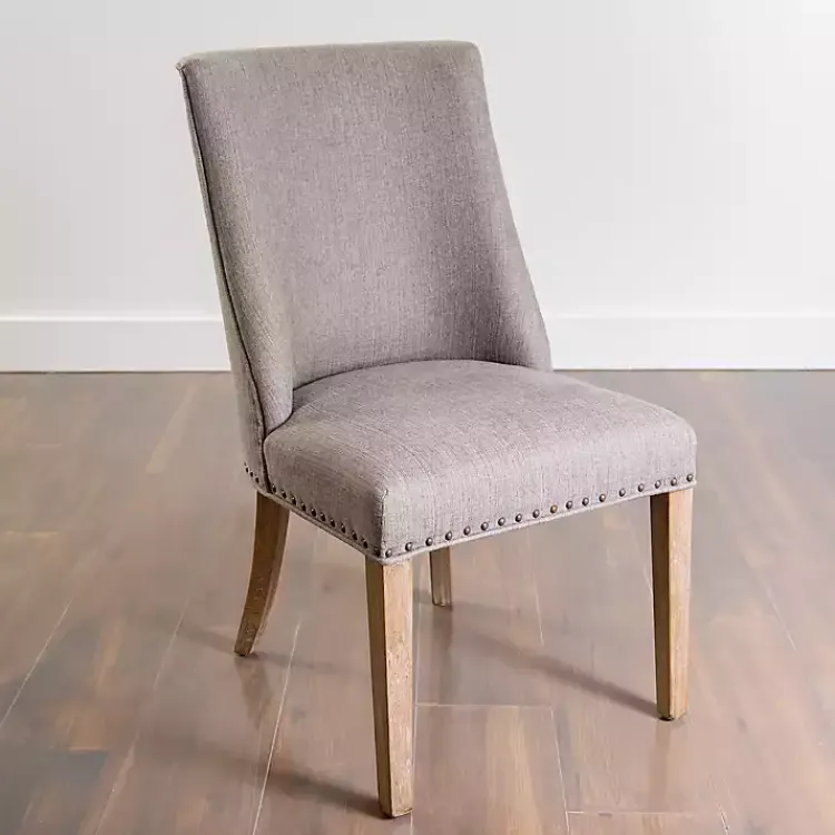 Dining Chairs-Kirklands Home Julia Upholstered Dining Chair Gray