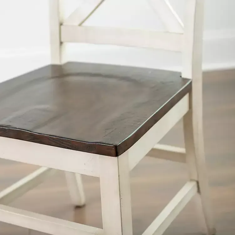 Dining Chairs-Kirklands Home Dark Brown and Jackson Dining Chair Ivory