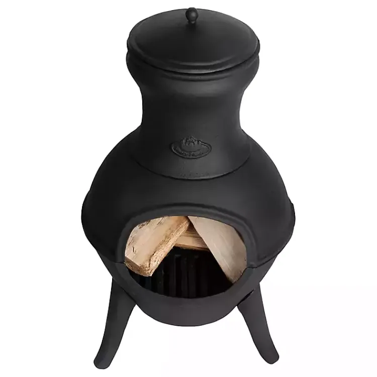 Fire Pits-Kirklands Home Terrace Fire Heater Black