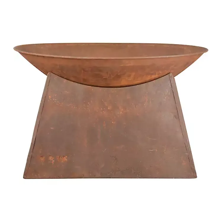 Fire Pits-Kirklands Home Patina Half Dome Fire Bowl Brown