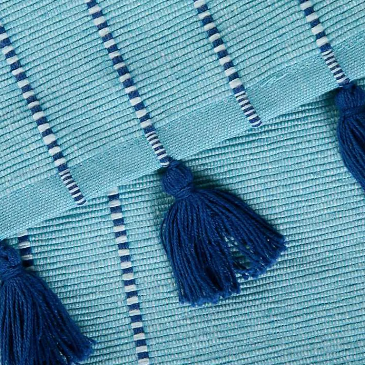 Table Linens-Kirklands Home Thera Stripe Table Runner Blue