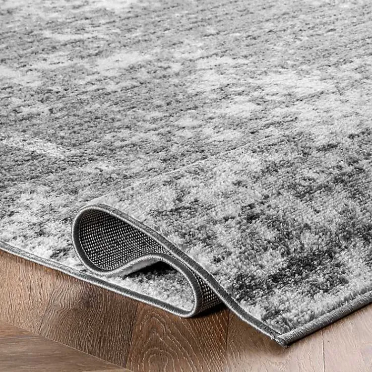 Area Rugs-Kirklands Home Gray Distressed Power Loomed Area Rug, 10x14