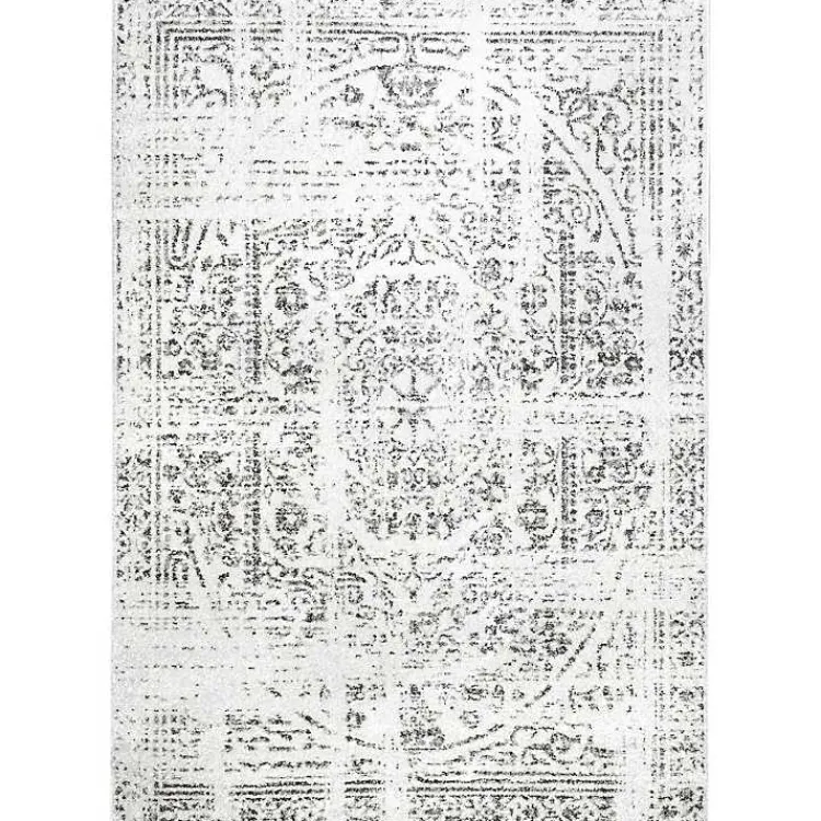 Area Rugs-Kirklands Home Gray Vintage Distressed Area Rug, 12x18