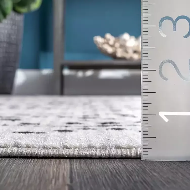 Area Rugs-Kirklands Home Gray Millie Dotted Trellis Area Rug, 9x12