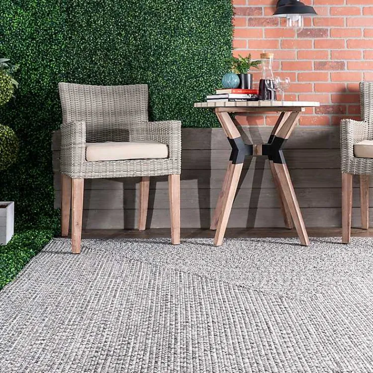 Area Rugs-Kirklands Home Braided Lefebvre Area Rug, 10x14 Gray