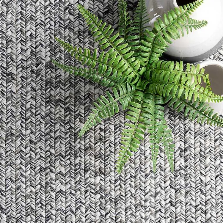 Area Rugs-Kirklands Home Braided Lefebvre Area Rug, 12x18 Gray