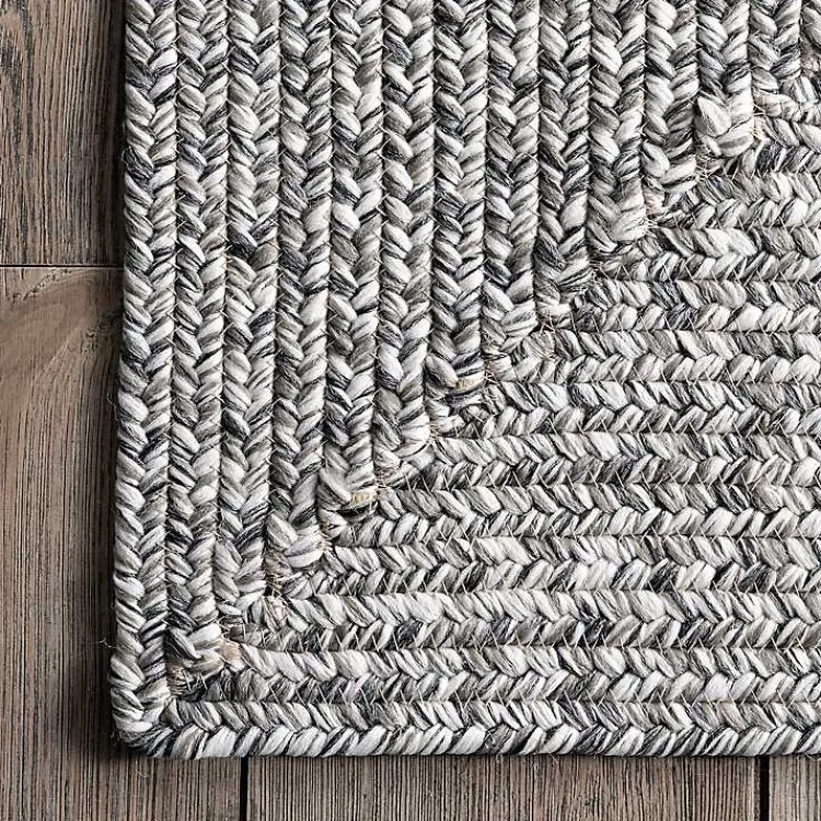 Area Rugs-Kirklands Home Braided Lefebvre Area Rug, 12x18 Gray