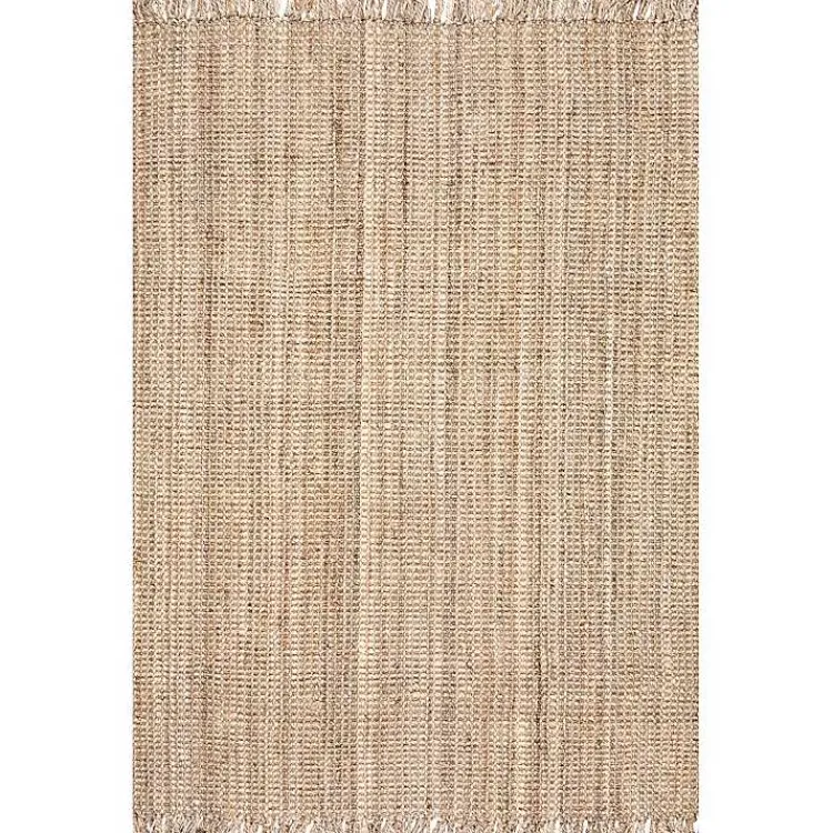 Area Rugs-Kirklands Home Hand Woven Looped Natural Jute Area Rug, 9x12 Tan