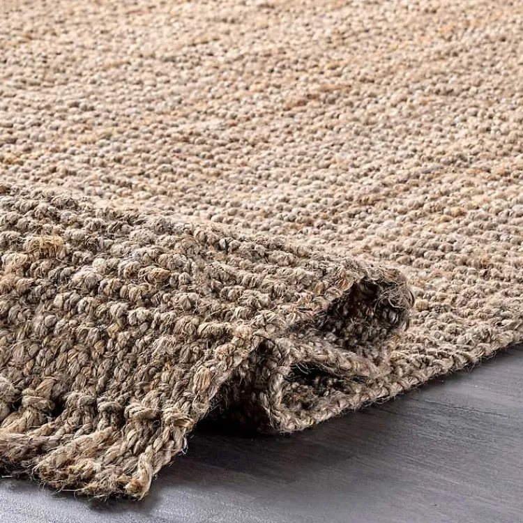 Area Rugs-Kirklands Home Hand Woven Looped Natural Jute Area Rug, 9x12 Tan