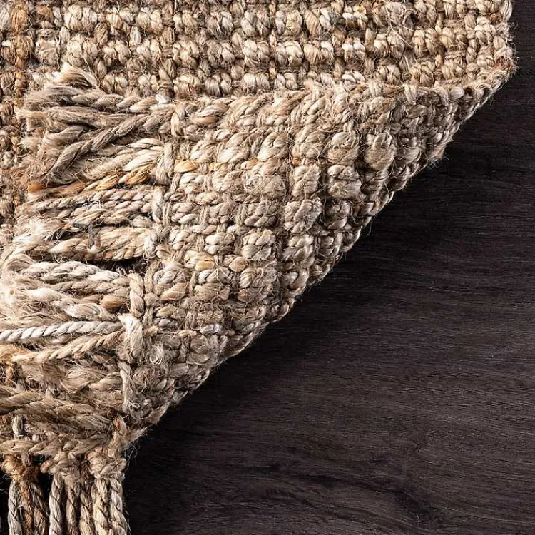 Area Rugs-Kirklands Home Hand Woven Looped Natural Jute Area Rug, 9x13 Tan