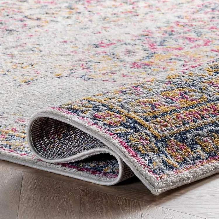 Area Rugs-Kirklands Home Pink Vintage Medallion Area Rug, 8x12