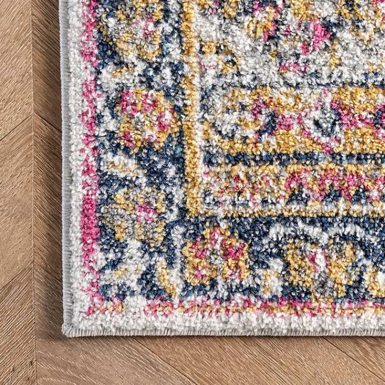 Area Rugs-Kirklands Home Pink Vintage Medallion Area Rug, 8x12