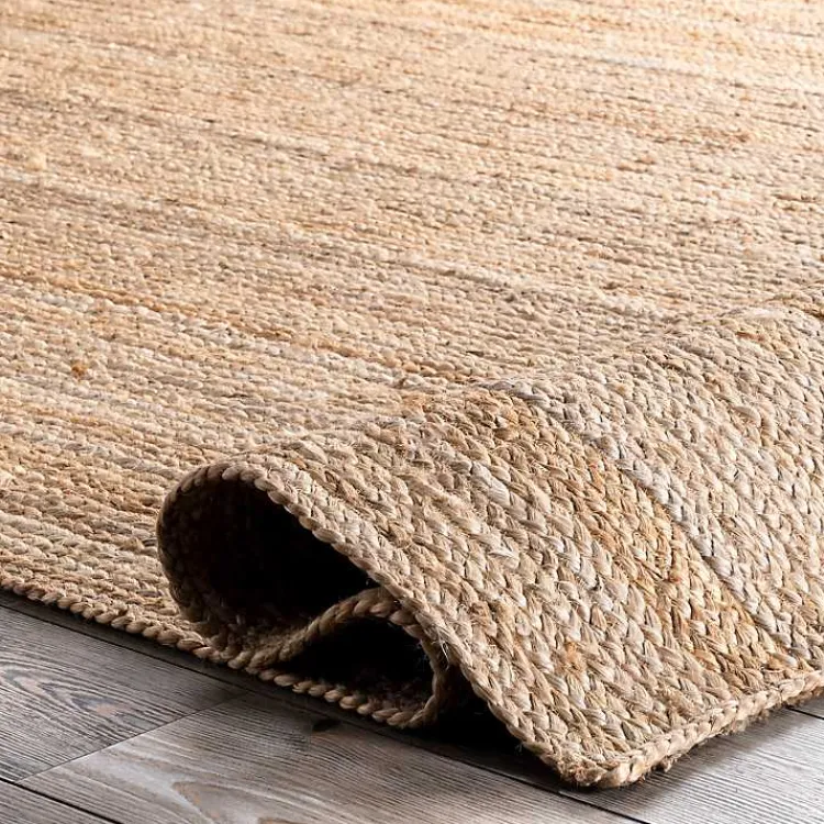 Area Rugs-Kirklands Home Natural Hand Woven Rigo Jute Area Rug, 10x13 Tan