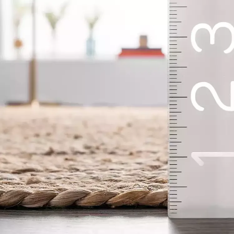 Area Rugs-Kirklands Home Natural Hand Woven Rigo Jute Area Rug, 10x13 Tan