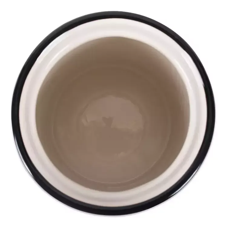 Pet Dishes & Canisters-Kirklands Home Black and White Ceramic Canister