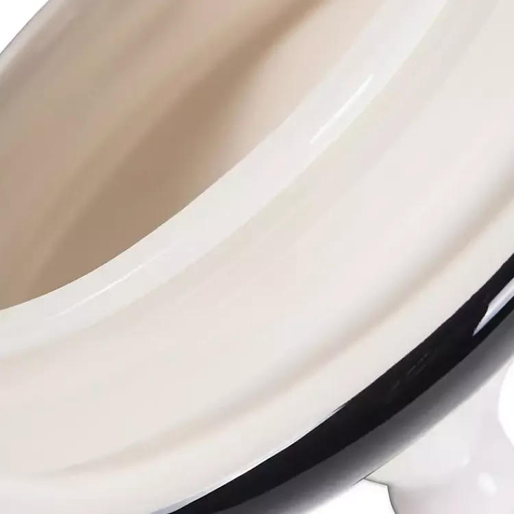 Pet Dishes & Canisters-Kirklands Home Black and White Ceramic Canister