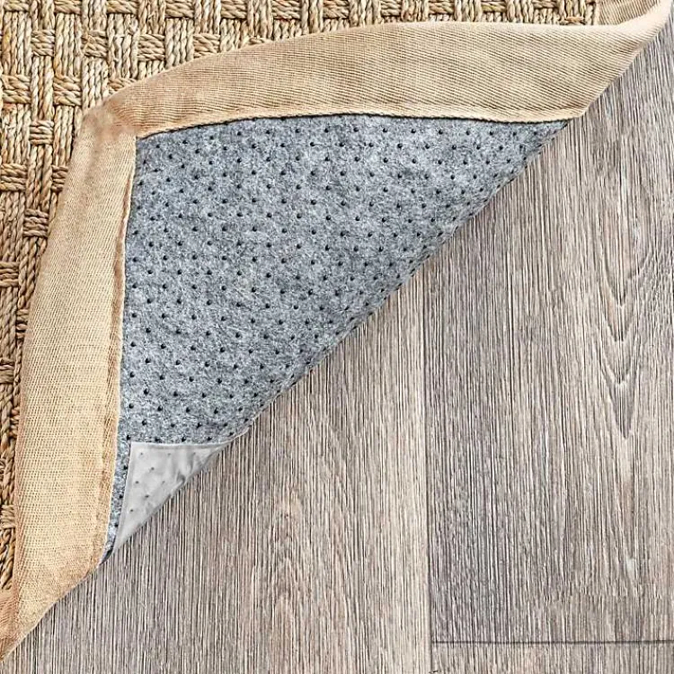 Area Rugs-Kirklands Home Checker Weave Seagrass Area Rug, 5x8 Tan