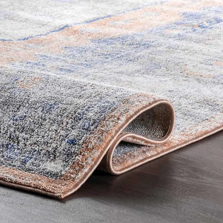 Area Rugs-Kirklands Home Pink Vintage Floral Print Area Rug, 5x7