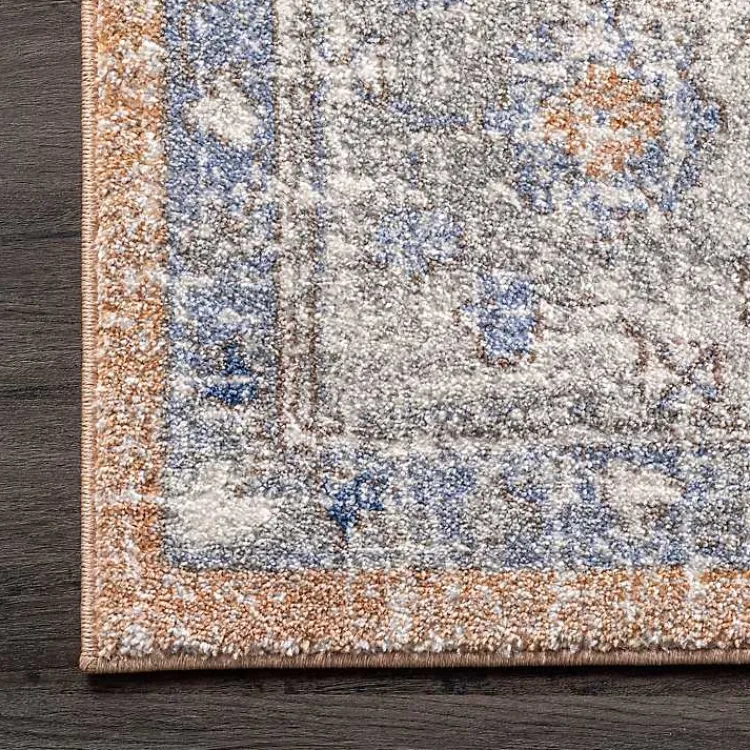 Area Rugs-Kirklands Home Pink Vintage Floral Print Area Rug, 5x7