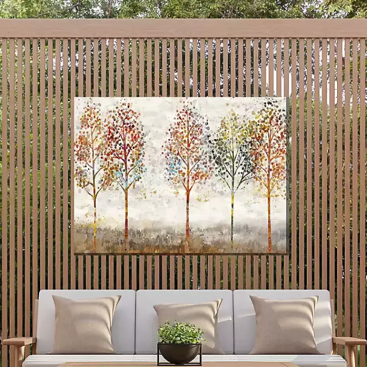 Outdoor Wall Decor-Kirklands Home Young Forest Trees Outdoor Canvas Art Print