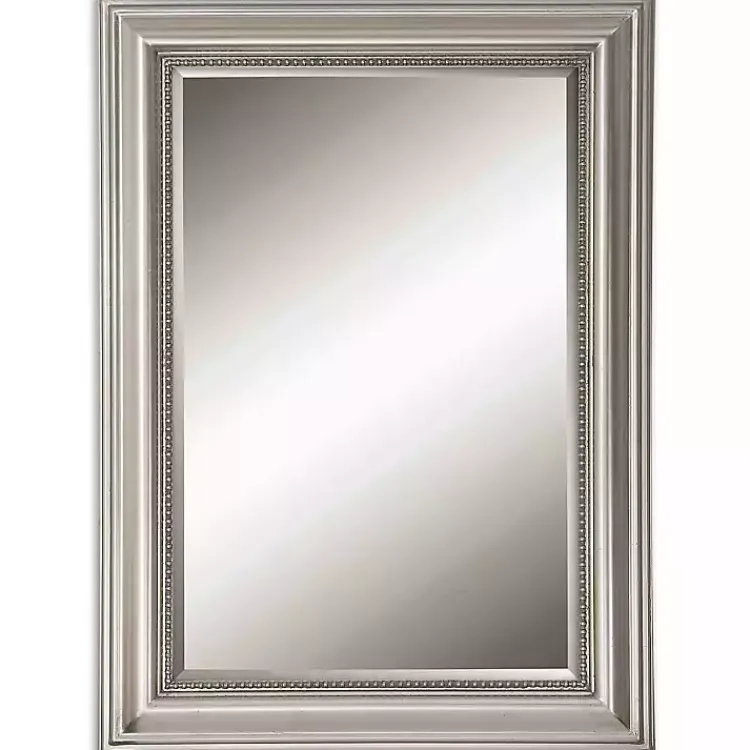 Decorative Mirrors-Kirklands Home Wooden Silver Leaf Mirror