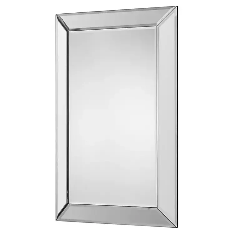 Decorative Mirrors-Kirklands Home Beveled Frame Rectangle Wall Mirror