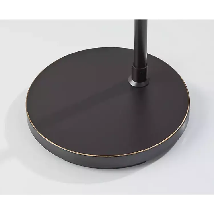 Floor Lamps-Kirklands Home Burlap Arc Floor Lamp Tan