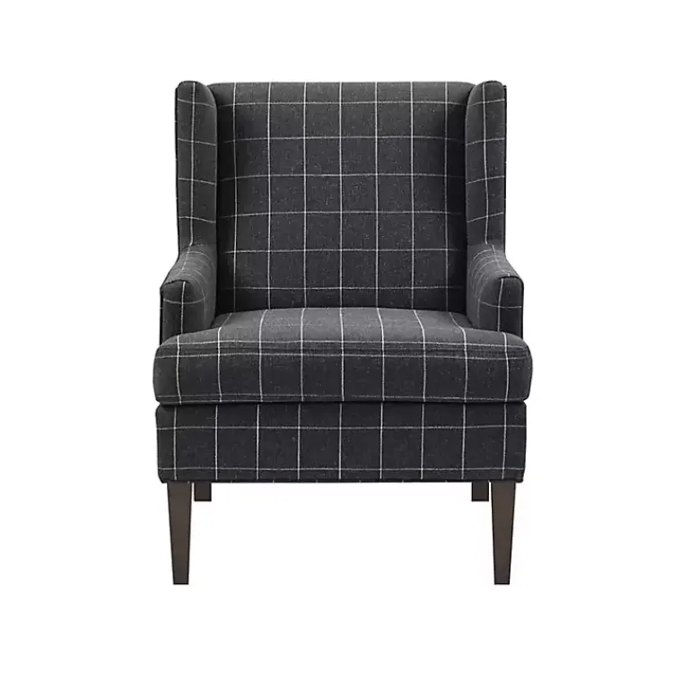 Accent Chairs-Kirklands Home Charcoal Decker Martha Stewart Accent Chair Gray