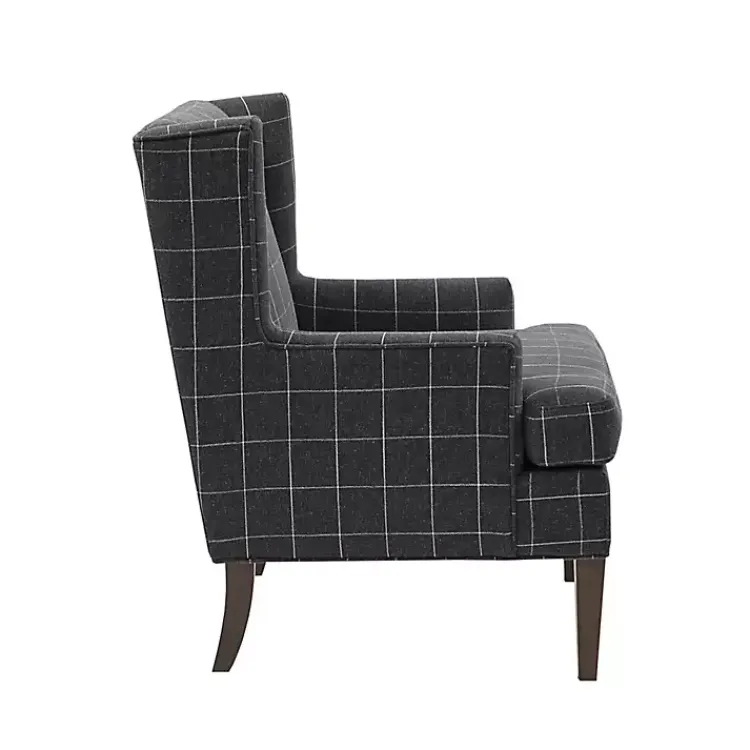 Accent Chairs-Kirklands Home Charcoal Decker Martha Stewart Accent Chair Gray