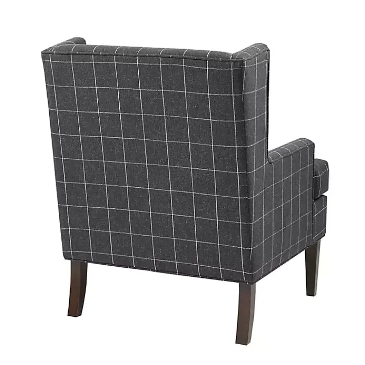 Accent Chairs-Kirklands Home Charcoal Decker Martha Stewart Accent Chair Gray
