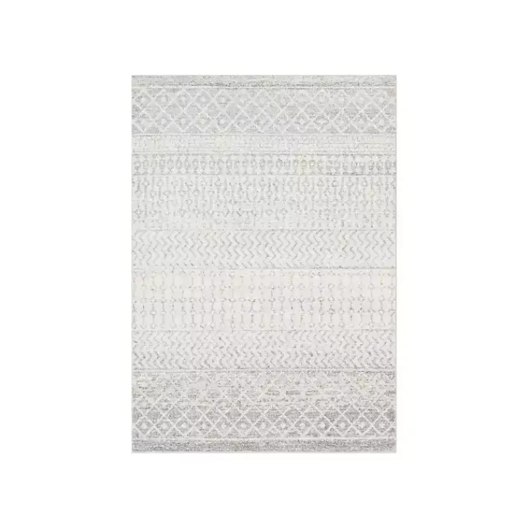 Area Rugs-Kirklands Home Gray Global Pattern Area Rug, 5x7
